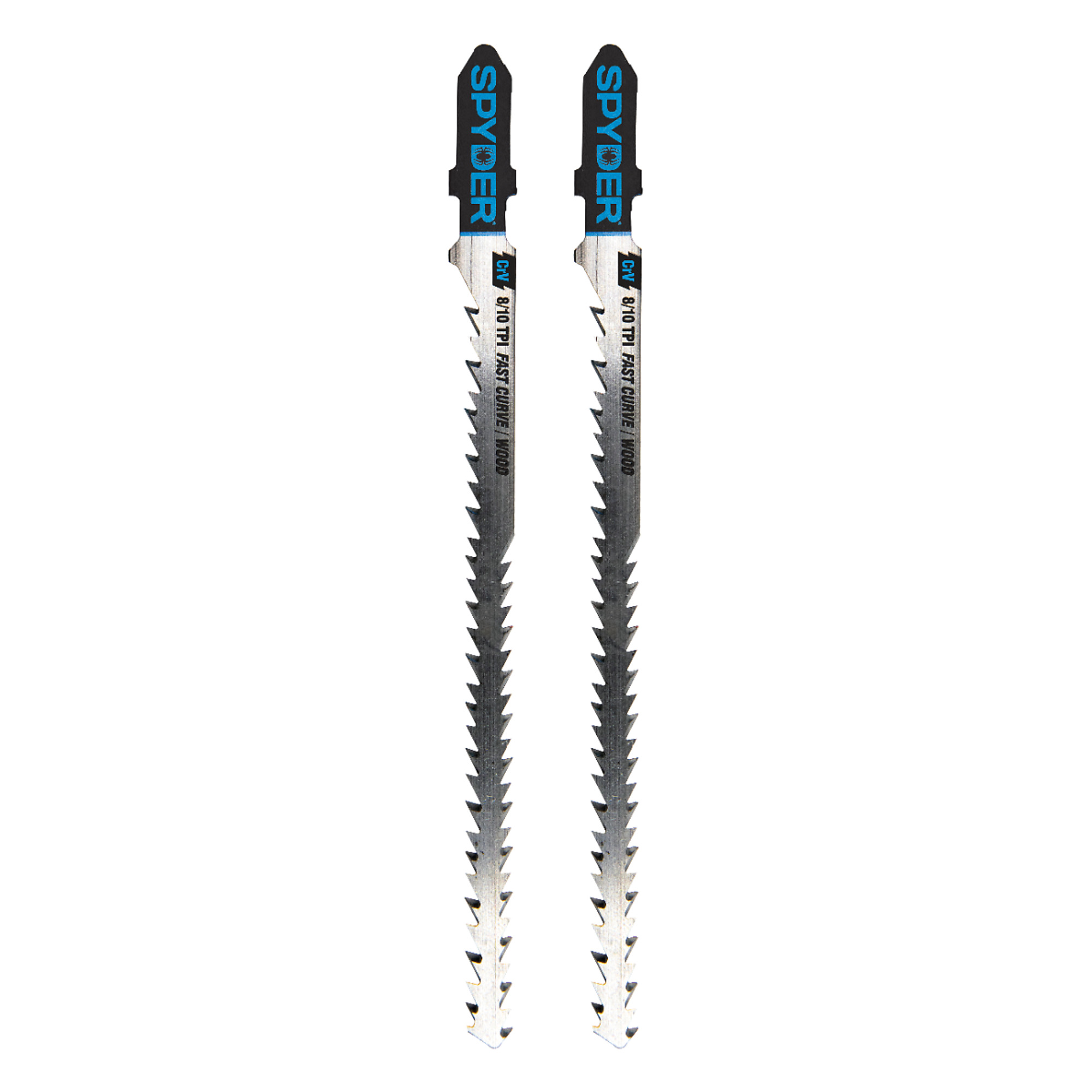 SPYDER Skeleton™, Jig Saw, 2-Side Wood Cutting CRV, 8/11 TPI, 2pc, Blade Length 4.5 in, Blade Application Wood, Blade Material Steel, Model# 300099